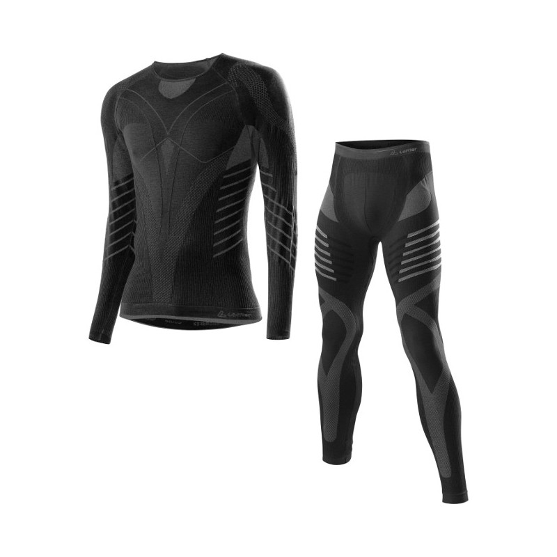 Löffler underkläder set lång Transtex warm seamless svart Löffler underkläder set lång Transtex warm seamless svart